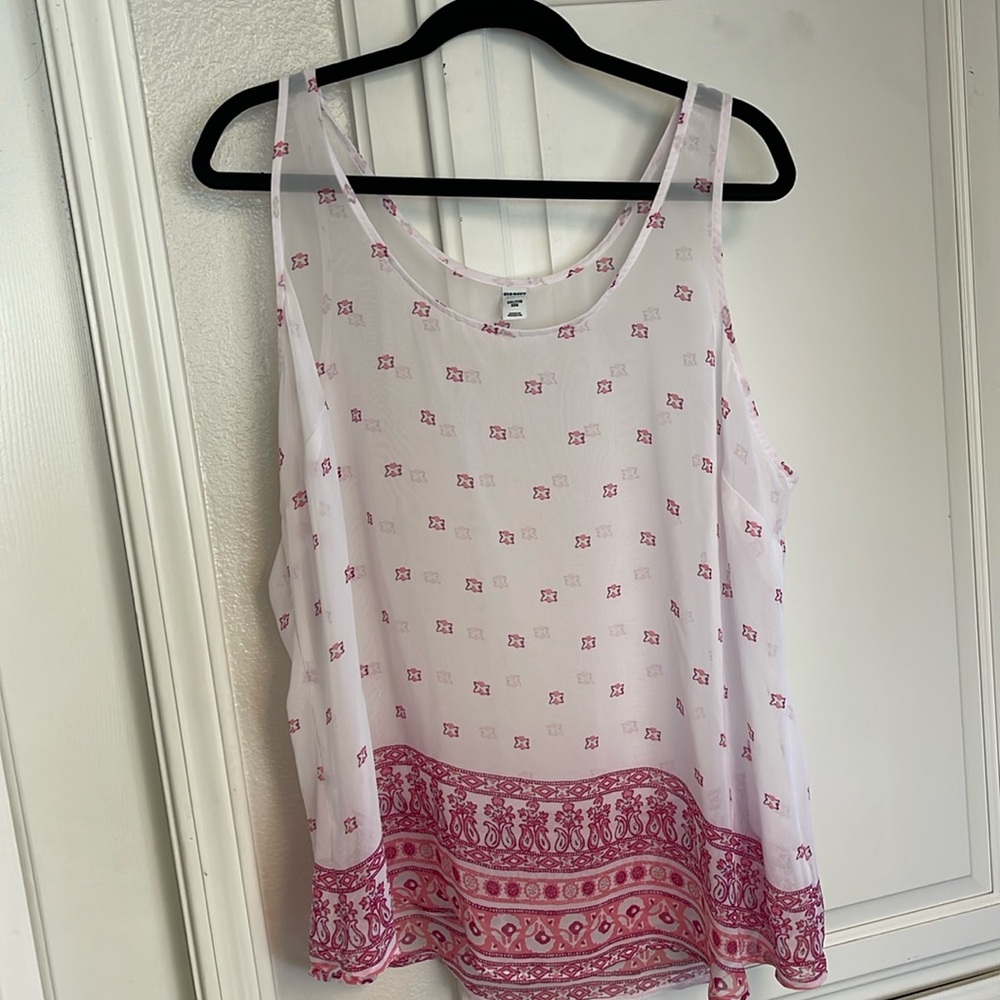 Semi sheer tank